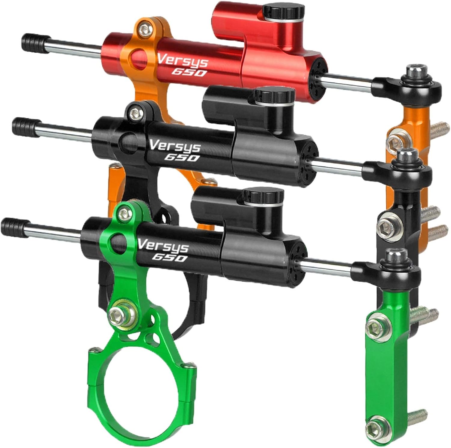 Motorcycle Steering Stabilize Damper Bracket Support Mount Kit For Kawasaki Versys 650 Versys650 Mounting Bracket Kit(Gray)