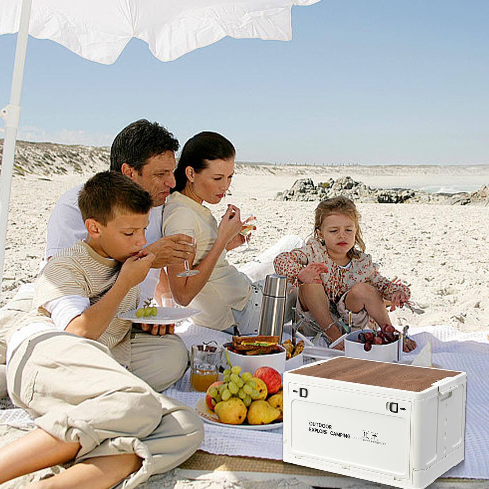 Camping Aufbewahrungsbox - Faltbare Outdoor Camping Aufbewahrungsbox | Faltbare Aufbewahrungsbox für Garage Organisation, Stapelboxen für Gartengeräte Conti