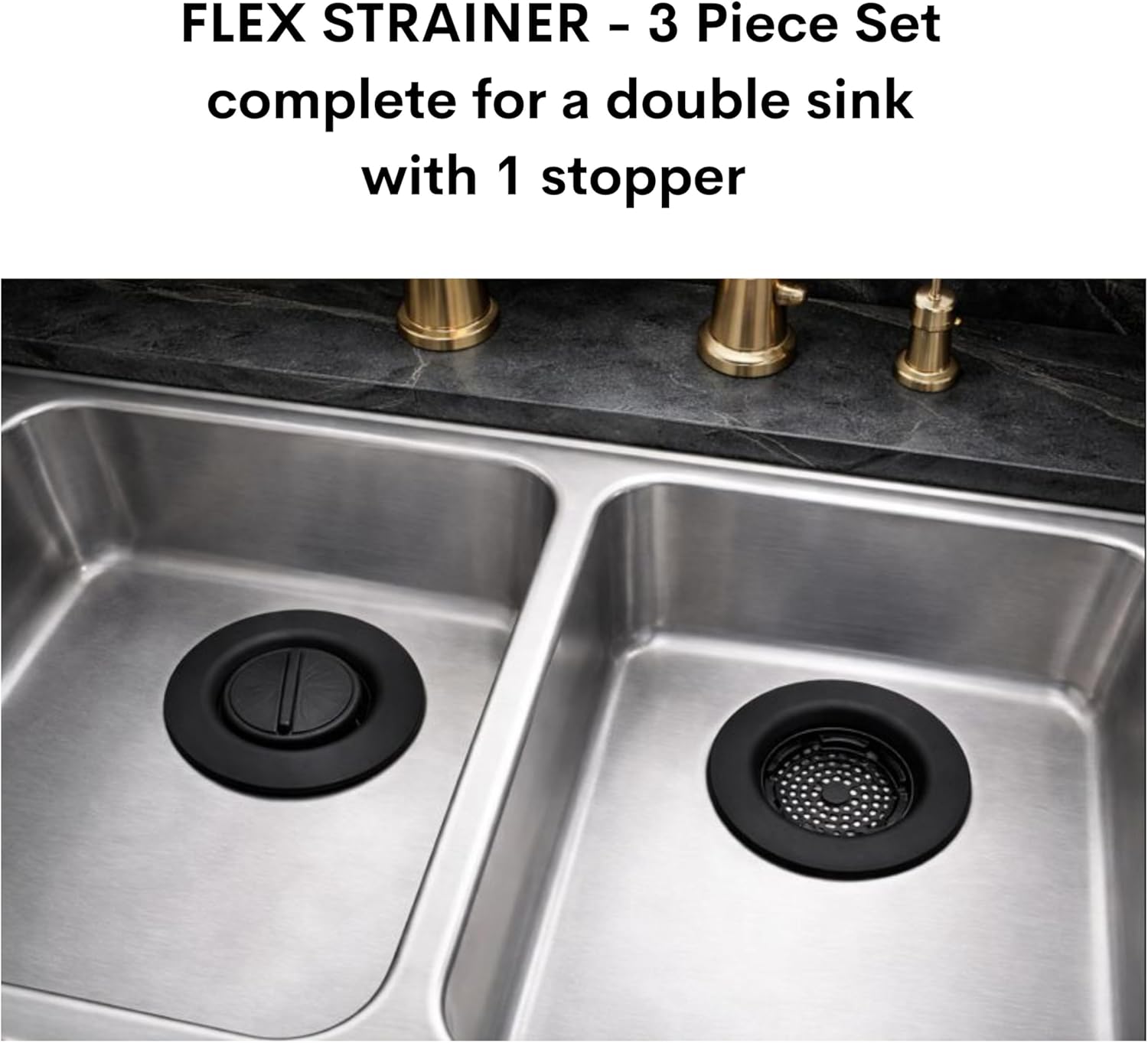 ® Sink Drain Strainer with Optal Sper – No Center Stem,