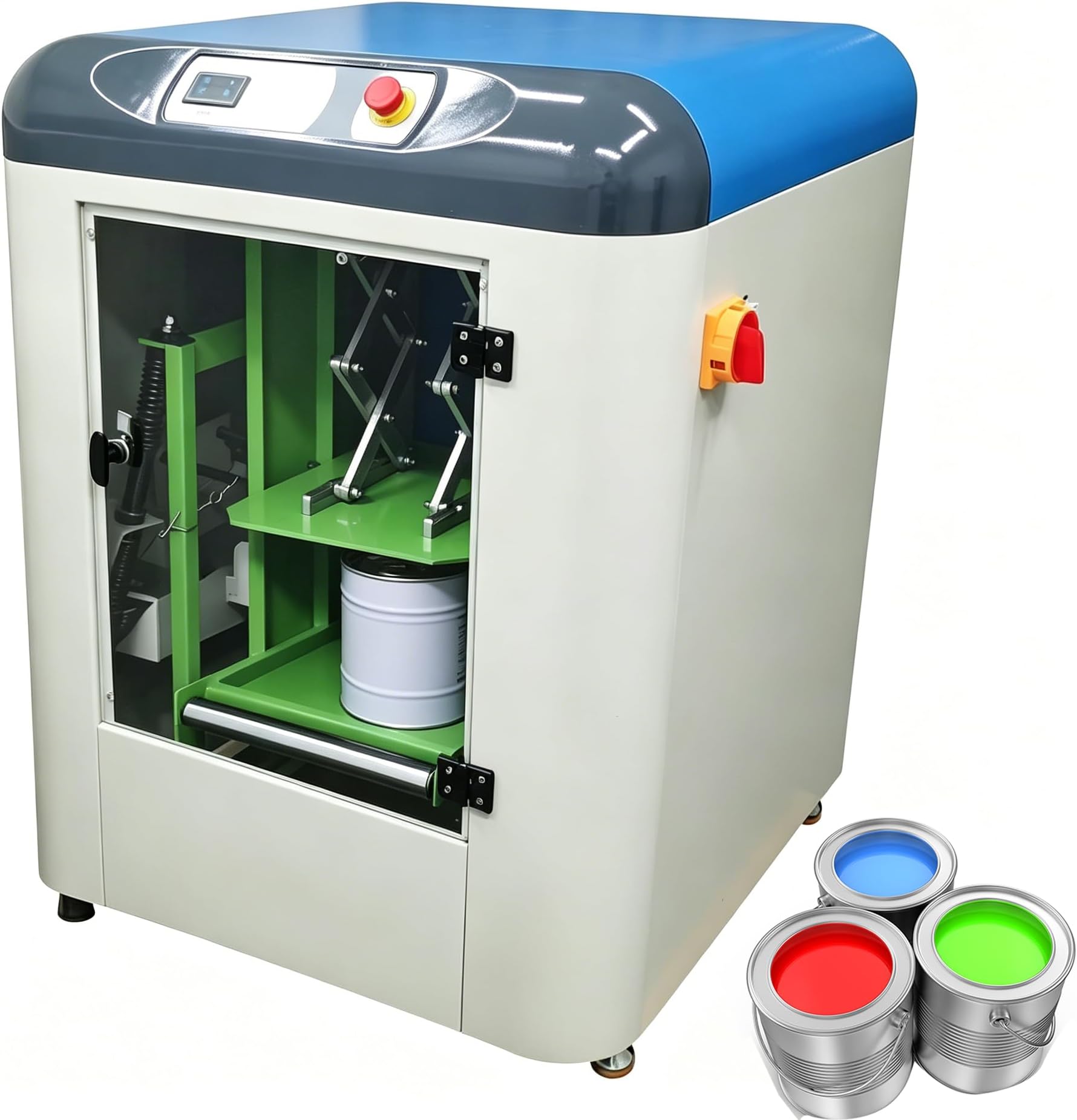 TECHTONGDA Automatic Platform Paint Shaker Mixer Machine Manual Clamping Glue Paste Shaker Mixing Blending Equipment Stirrers for Lab Test 5.28 GAL 110V 750W