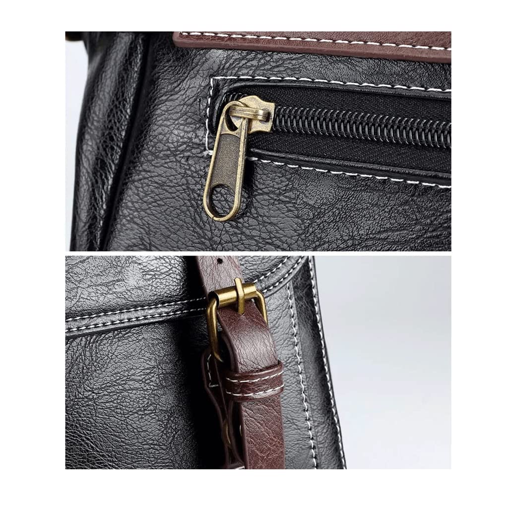 Leren rugzak 14 inch lederen laptoprugzak Mode herenrugzak voor unisex winkelen, zakelijk, studentendagrugzak