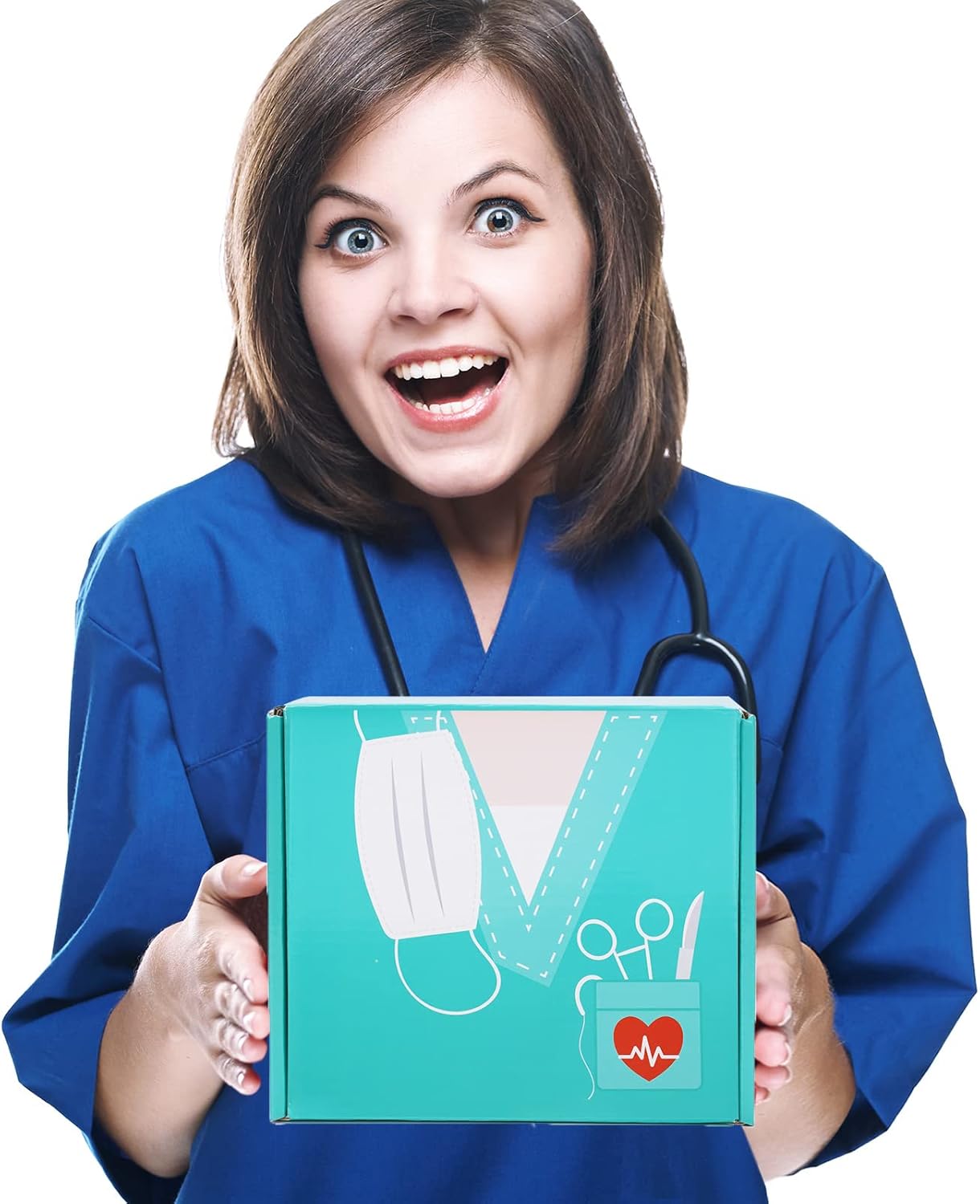 Whaline Nurse Gift Box Nurse Appreciation Gift Set Cup Keychain Mirror Thank You Card Nurse Graduation Gifts Unique Nurse Practitioner Gifts for Nurse Week Nursing School Birthday Party Supplies