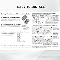 Vista 7 de Abridor de puerta de repuesto RB741 GTO abridor de puerta Mighty Mule Control remoto puerta de garaje FM135 Transmisor remoto 3 piezas controlador