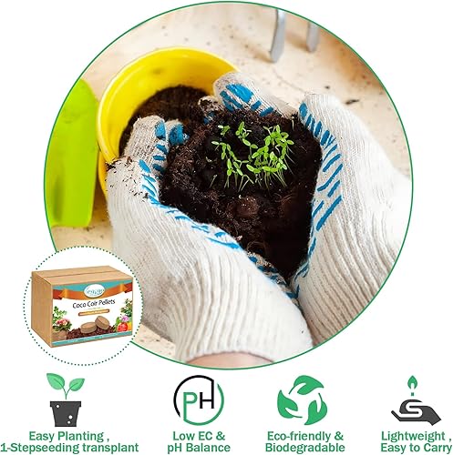 Miniatura 4 de Legigo 50 Pz 50mm Bolitas de Coco Fibra de Coco para Mezcla de Suelo de Inicio de Semillas - Tierra de Coco Orgánica en Pods para Planta de