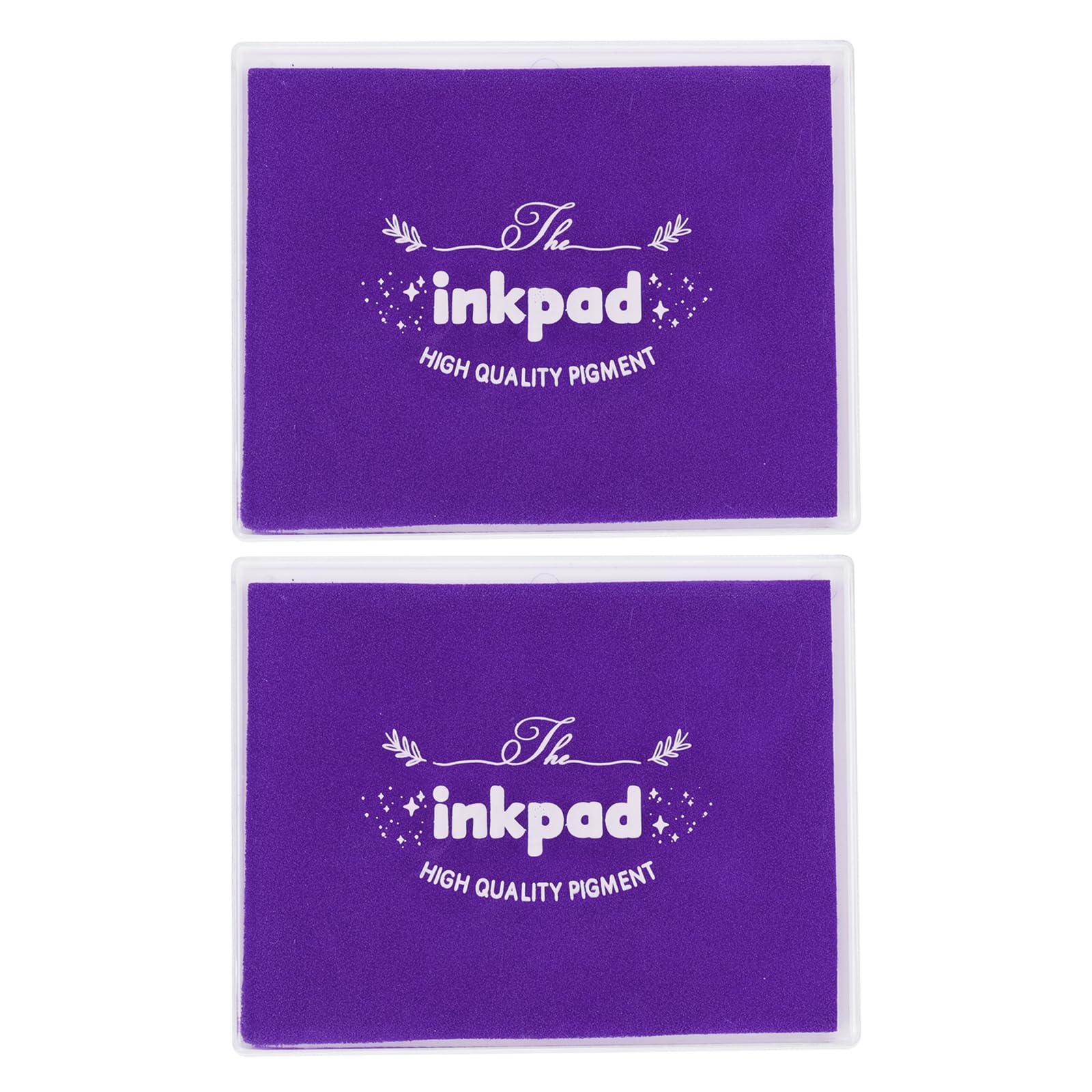 PATIKIL 5x4" Craft Ink Pad,2Pcs Washable Stamp Ink Pad DIY Ink Pad for Rubber Stamp Card Making Stamping Scrapbook Fingerprint Footprint Handprint