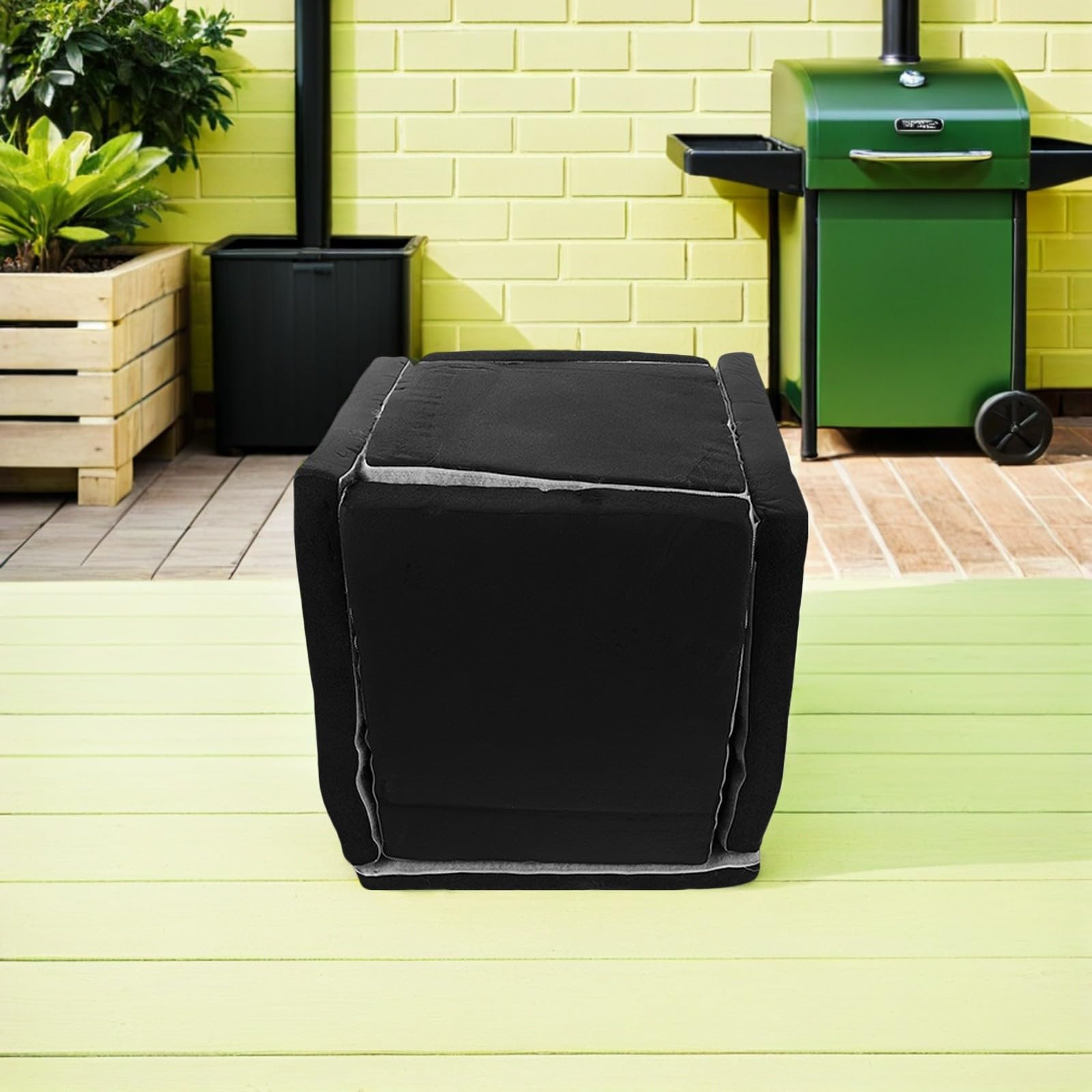 Caisson Phonique Installation Facile Pompe Piscine en Mousse Isolante Noire, Couverture Insonorisante pour Pompe Surpresseur Eau Bruit