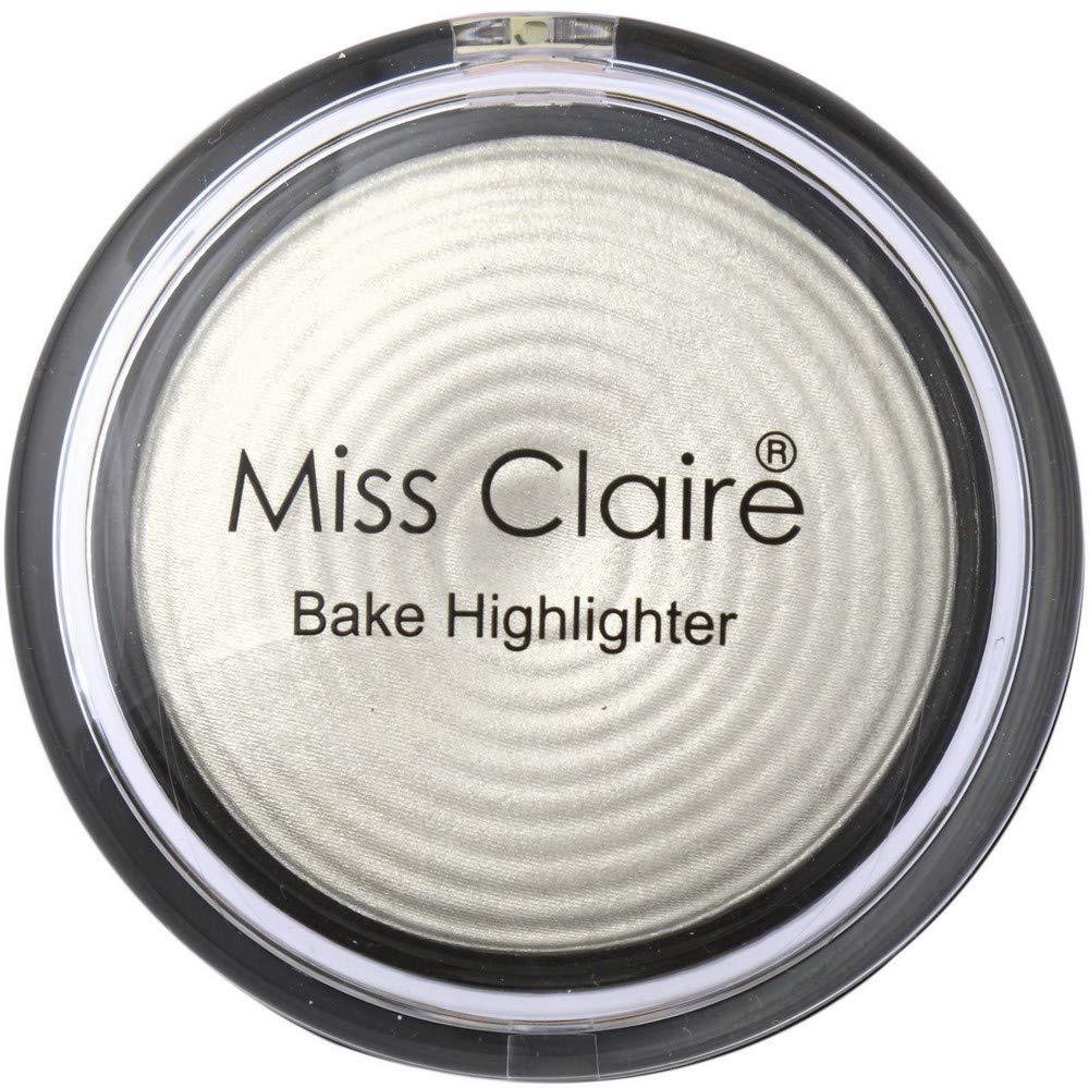 Miss Claire Baked Highlighter 01, White, 8 g