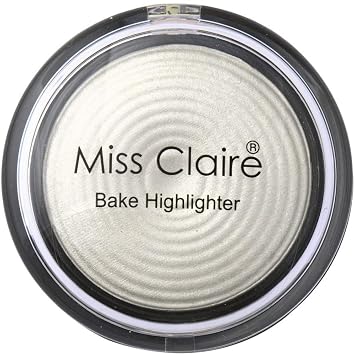 Miss Claire Baked Highlighter 01, White, 8 g