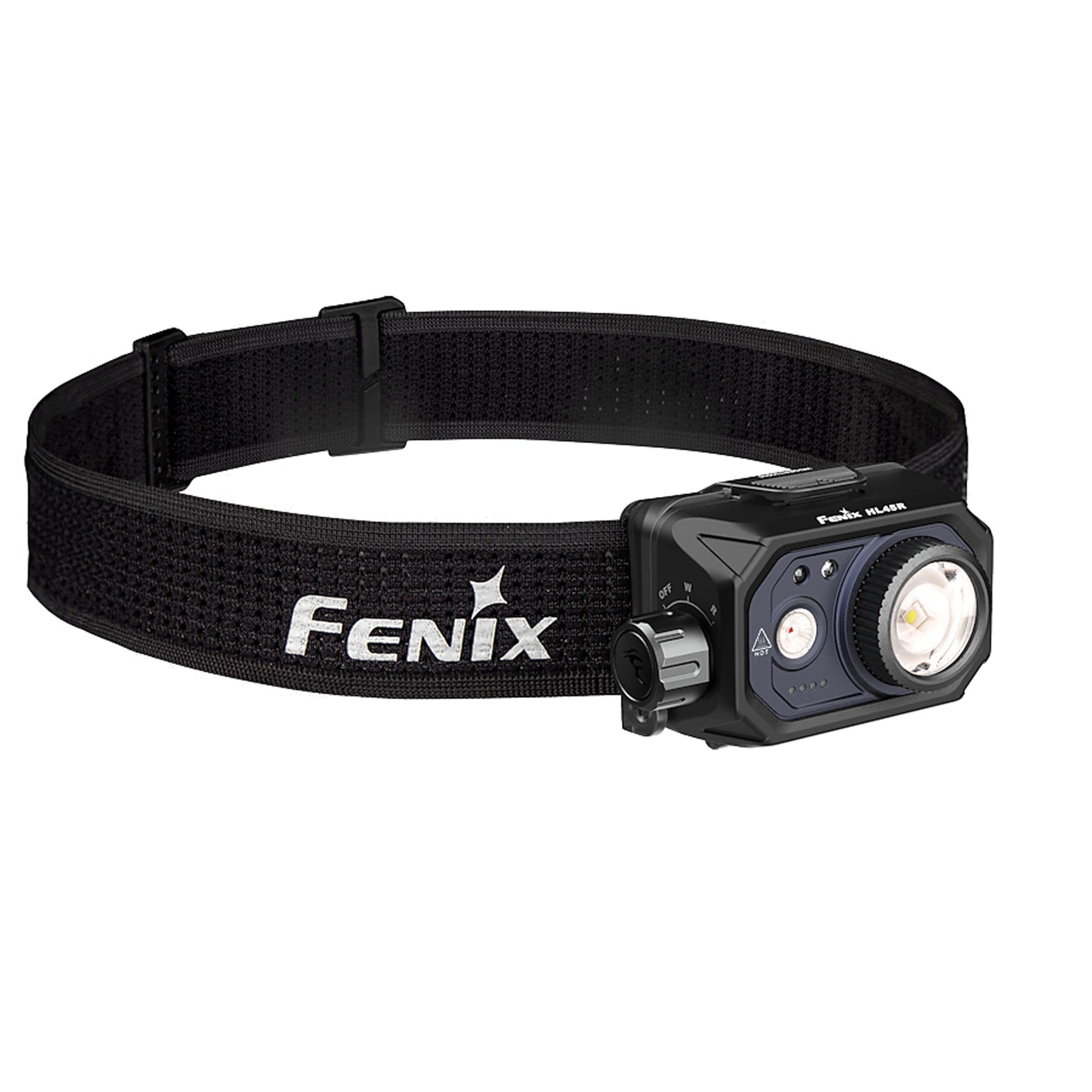 FENIX HL45R Stirnlampe, wiederaufladbar, für Außen/Arbeit/Multifunktion, 1000 Lumen, 220 m, maximal 124 Stunden, weißer Hauptlicht, Unterstützung des roten Lichtstrahls, drehbare Steuerung