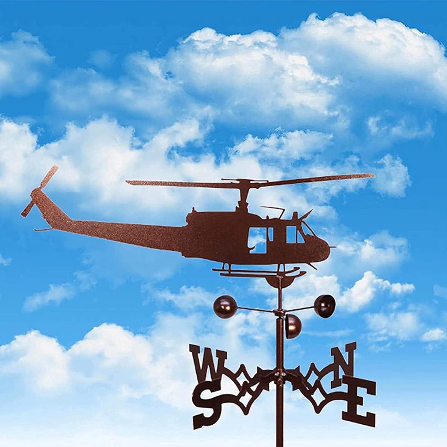 Weathervanes Wind Vane Battleship Weather Vane Farm Weathervane Cast Iron Weather Vanes - Wind Direction Indicators Roof Garden Mount Yard Decoration for Outdoor Patio Lawn Roof Farm