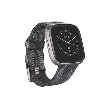Fitbit Versa 2 Health & Fitness Smartwatch (SE Smoke Woven)