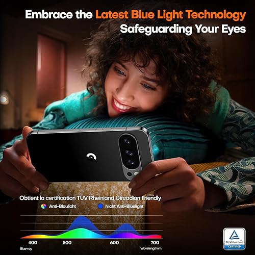 Miniatura 7 de TOCOL Protector de pantalla para Google Pixel 10 Pro XL 6.7 9H dureza grado militar inastillable HD vidrio templado para cobertura completa, fácil