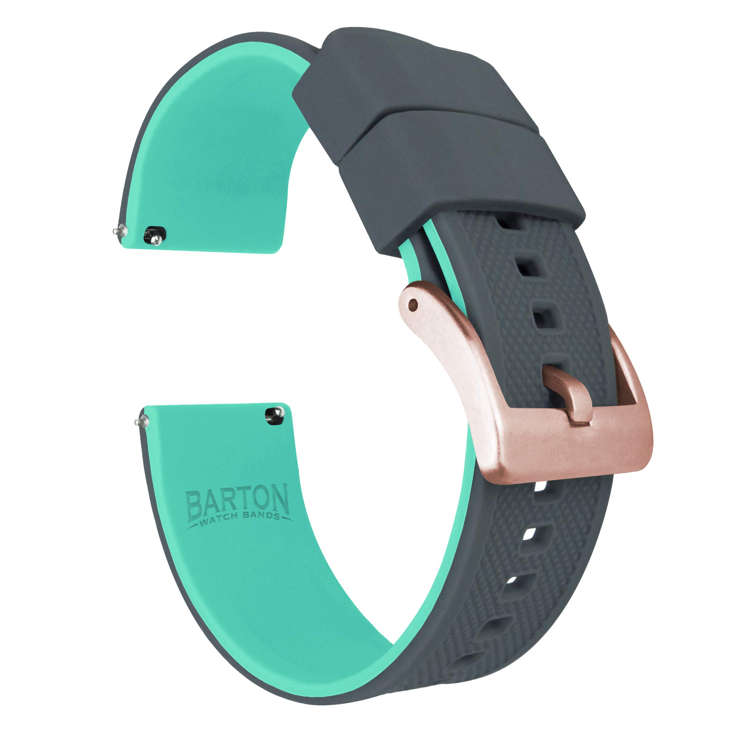 BARTON Elite Silicone Watch Bands - Gold Buckle Quick Release
