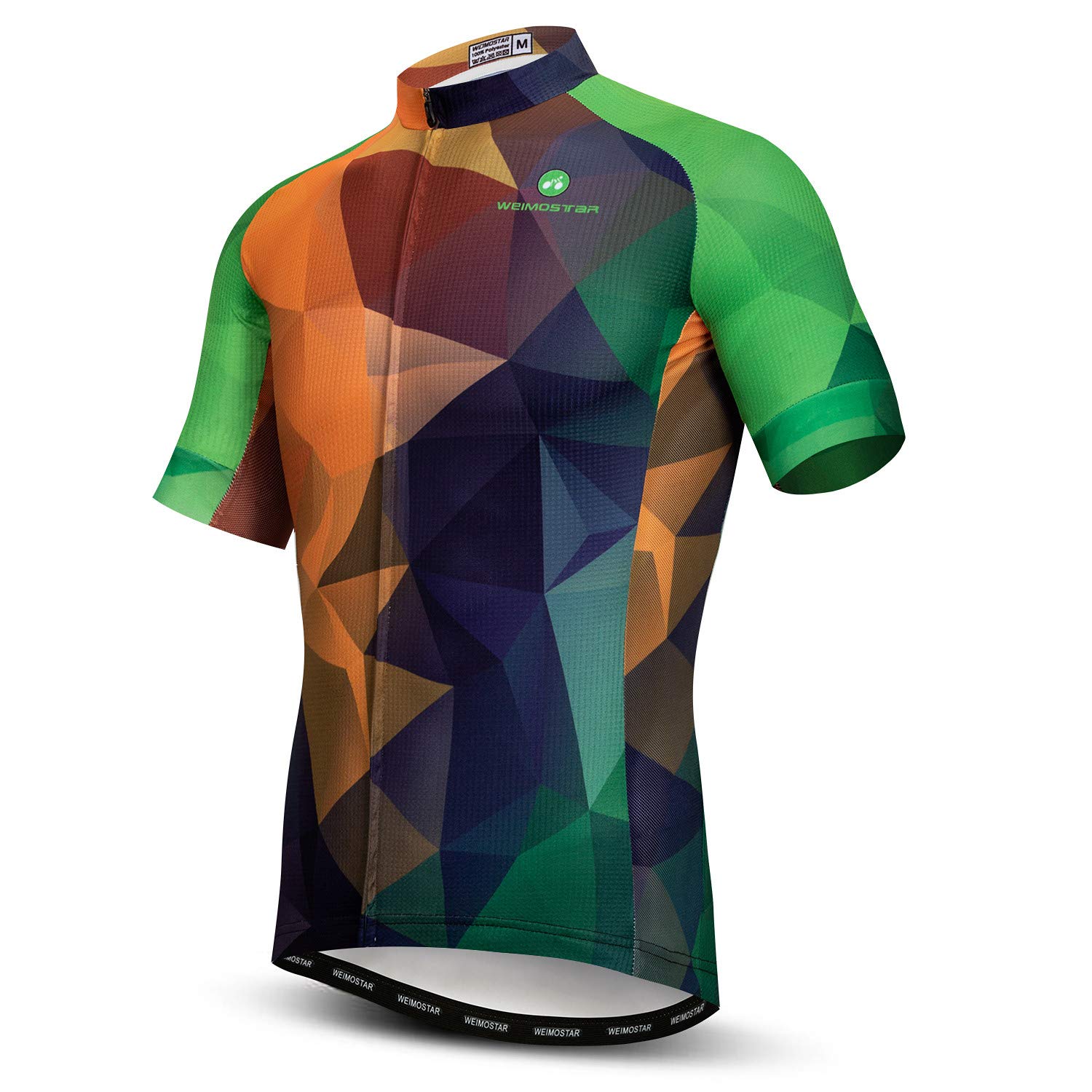 Jpojpo Men's 1 Cycling Jersey Quick-Dry Bike Short Sleeve Shirt Tops 3-Pockets Reflective S-3Xl