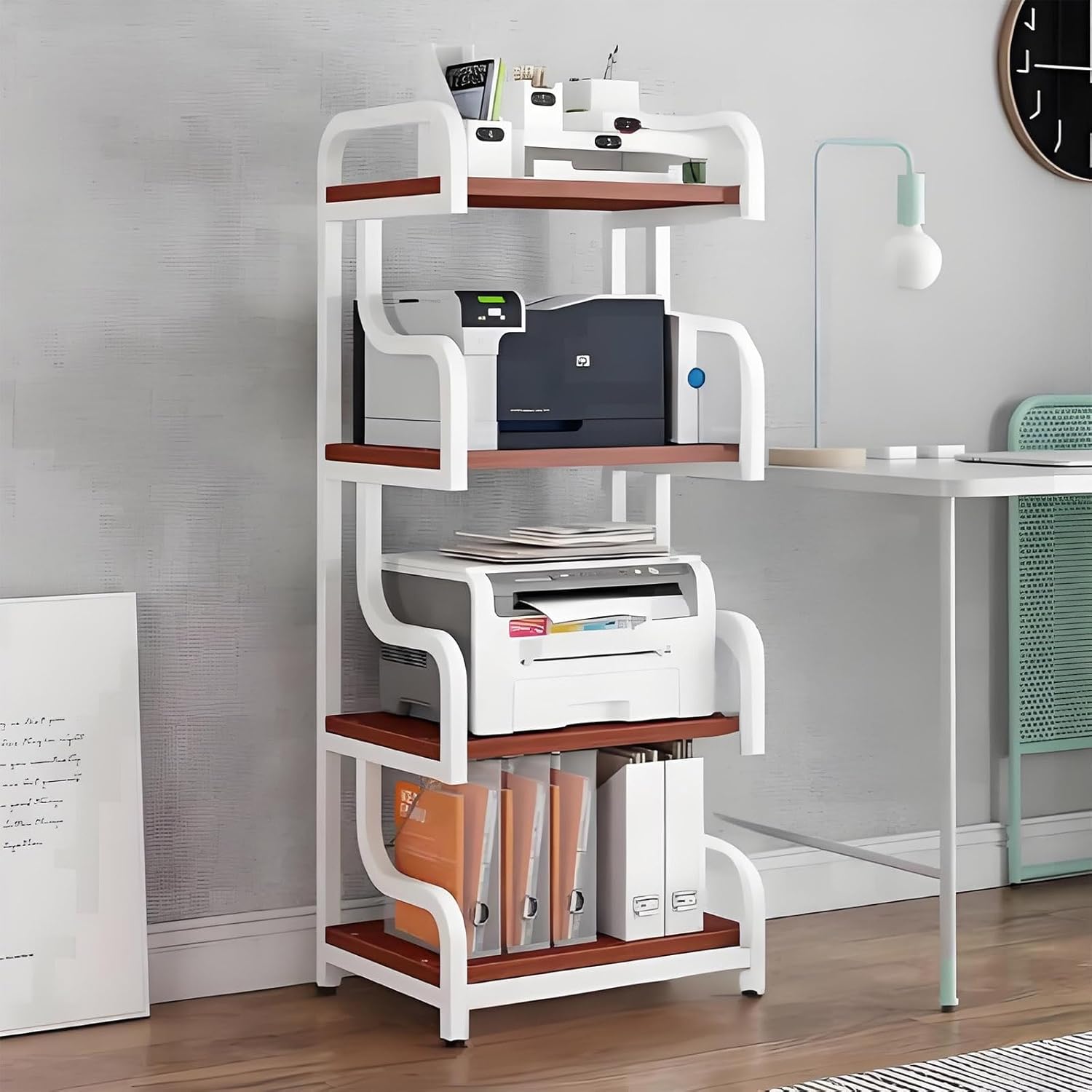 Modern AV Cabinet Stand, Video Tower Rack, Multima STO Unit, Slish AV Rack, Home Theater Entertainment Center, Space-Saving Design, Adjustable Shelves, Black h 60x40x94cm/23.6x15.7x37in