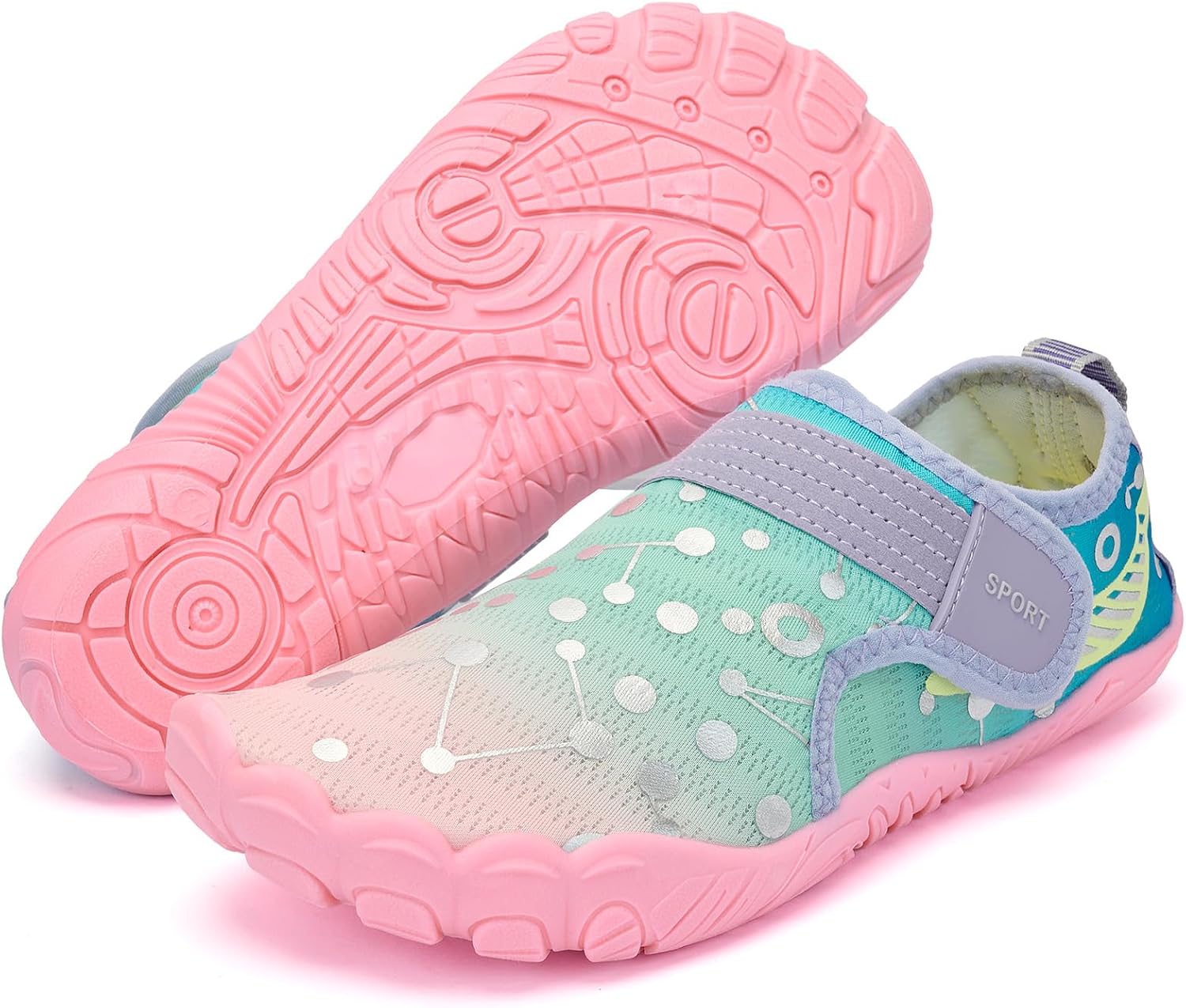 Water Shoes for Kids - Boys Girls Barefoot Quick-Dry Beach Pool Sand Shoe Lightweight Wide Toe Box Swim Aqua Socks (Little/Big Kid)