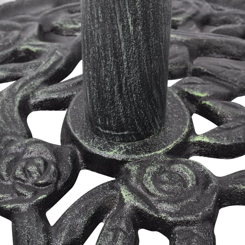 Socle de Parasol en Fonte 12 kg 48 cm,Pied De Parasol,Pied De Parasol Lourd,Pied De Parasol sur roulettes
