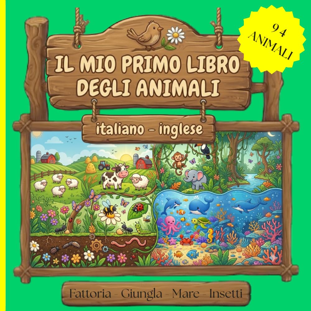 IL MIO PRIMO LIBRO DEGLI ANIALI: ITALIANO - INGLESE