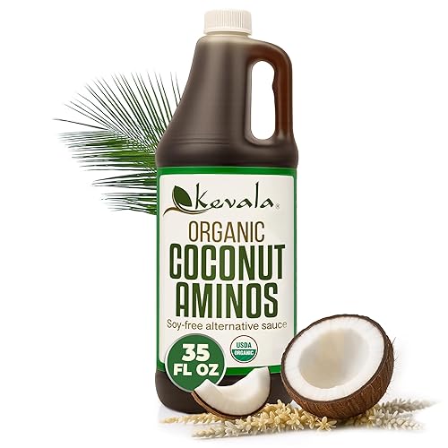 Miniatura 8 de Kevala Aminos de coco orgánico sin soja de néctar de coco y savia de flor Sin gluten, kosher, vegano, orgánico USDA, sin OMG, alternativa a