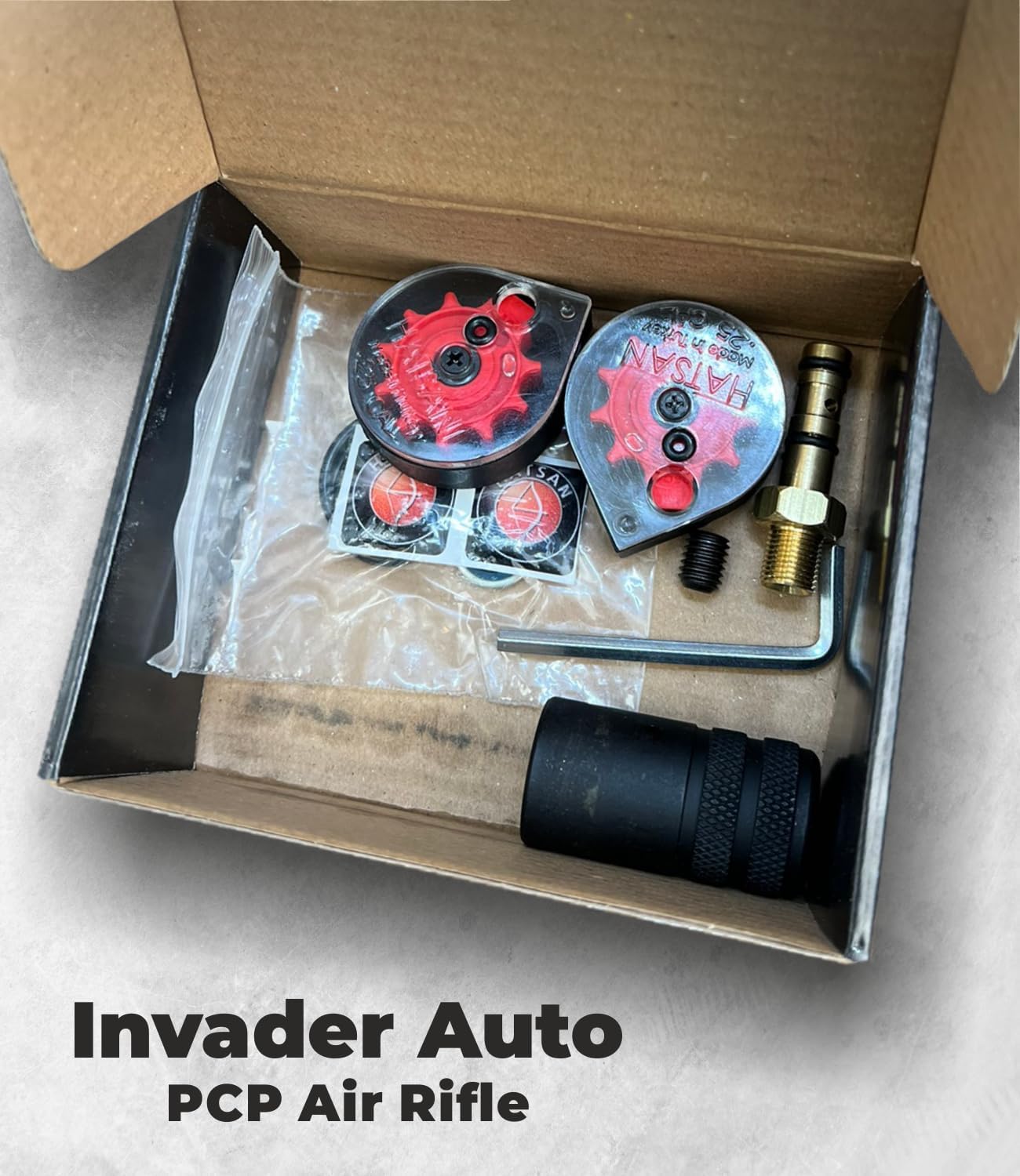 Invader Auto Air Rifle with Included Wearable4U 100x Paper Targets and Pellets Bundle