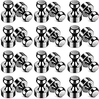 Vista 13 de VNDUEEY Imanes para refrigerador, imanes pequeños para nevera, 16 piezas, pizarra blanca, chinchetas magnéticas, fuertes clips magnéticos