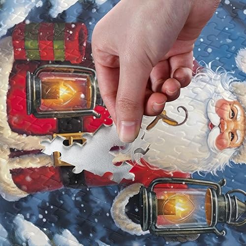 Miniatura 2 de Navidad Santa Claus Jigsaw Puzzles 500 Piezas Juegos de Juguete Regalo Educativo Decoración del Hogar para Adultos Niños S0400303