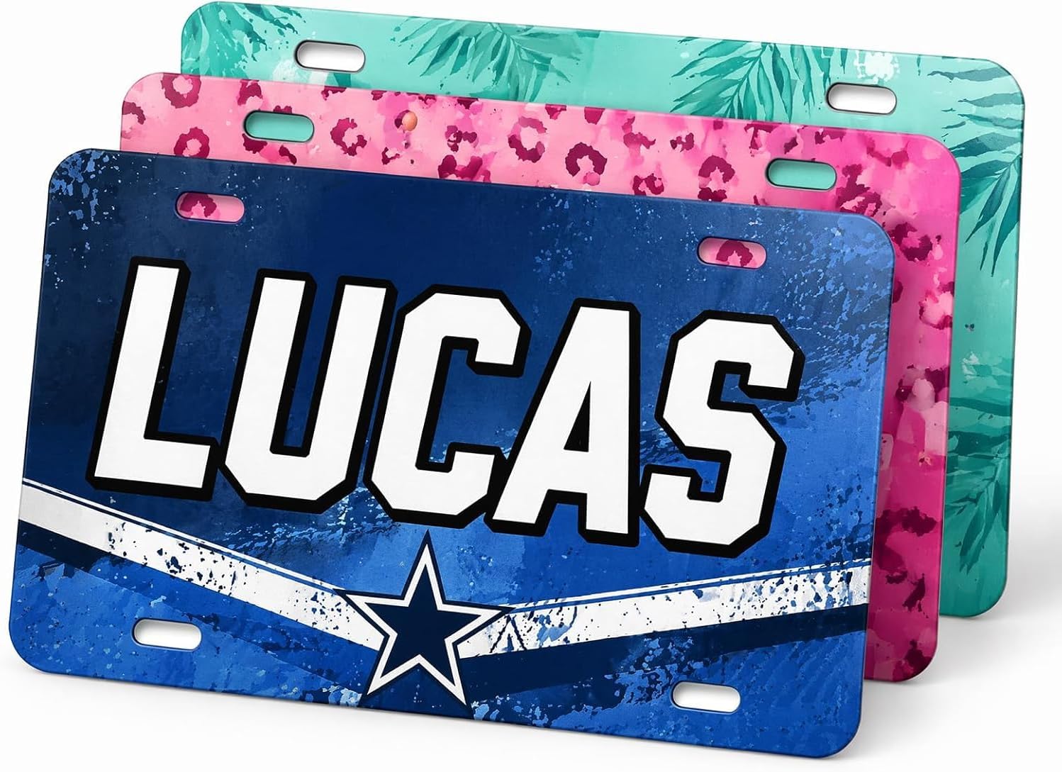 Custom Mini License Plate Personalized for Kids – Bike, Scooter, Ride-On – Small Aluminum with Name or Pet Photo – UV Printed (4×7)