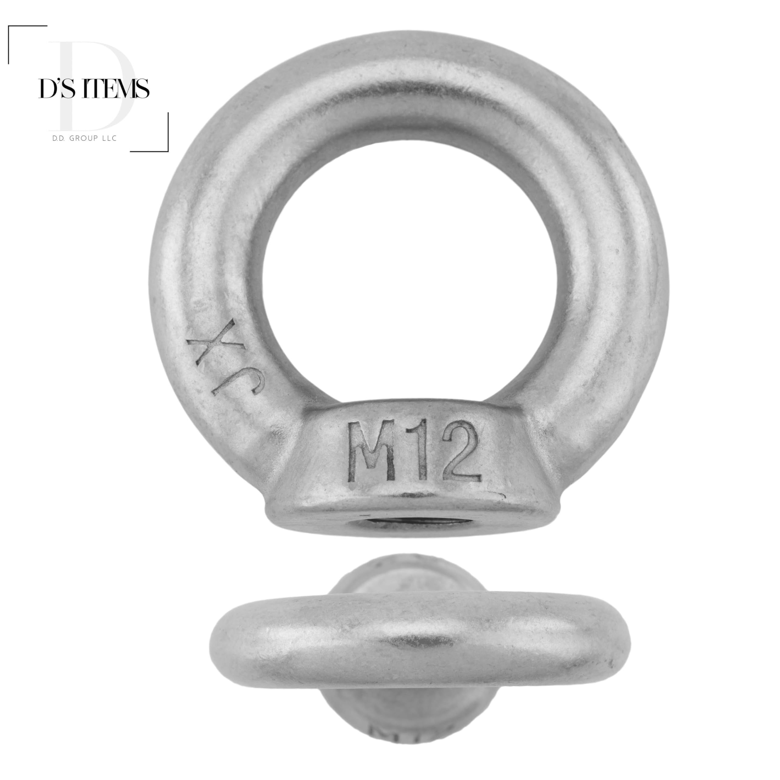 Ringmuttern M10 ähnl. DIN 582 gegossen u. poliert, Edelstahl A2 (20 Stück) - Transportösen Zurrösen Ösen Zurrmuttern