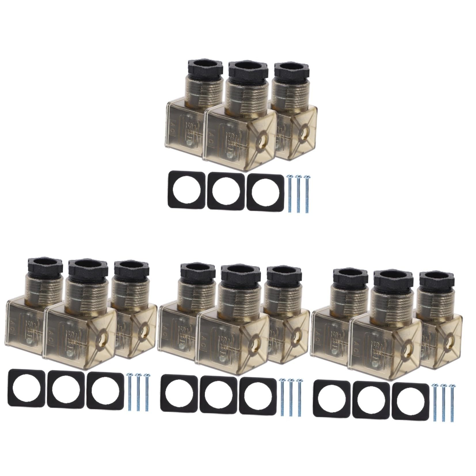 Conector de pines profesional Cabilock con diseño resistente para electroválvulas