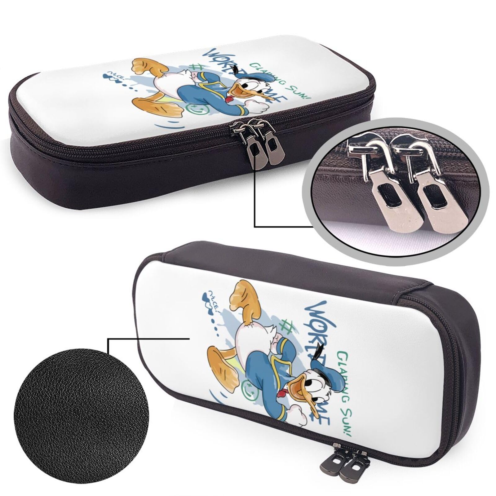 Amazon.co.jp: ペンケース ドナルドダック 筆箱 文房具 ペンポーチ PU