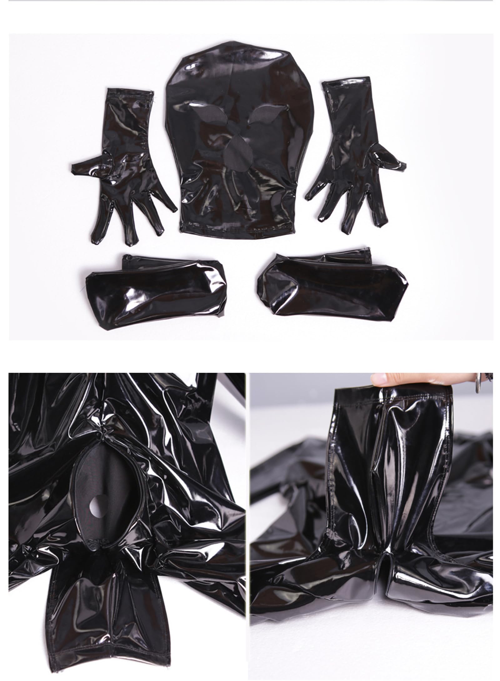 Latex Catsuit Anzug Für Männer Ganzkörperanzug Black Body Sculpting Stereotypie Latex All Inclusive Enge Overall Night Club Bar Bühnentechnik