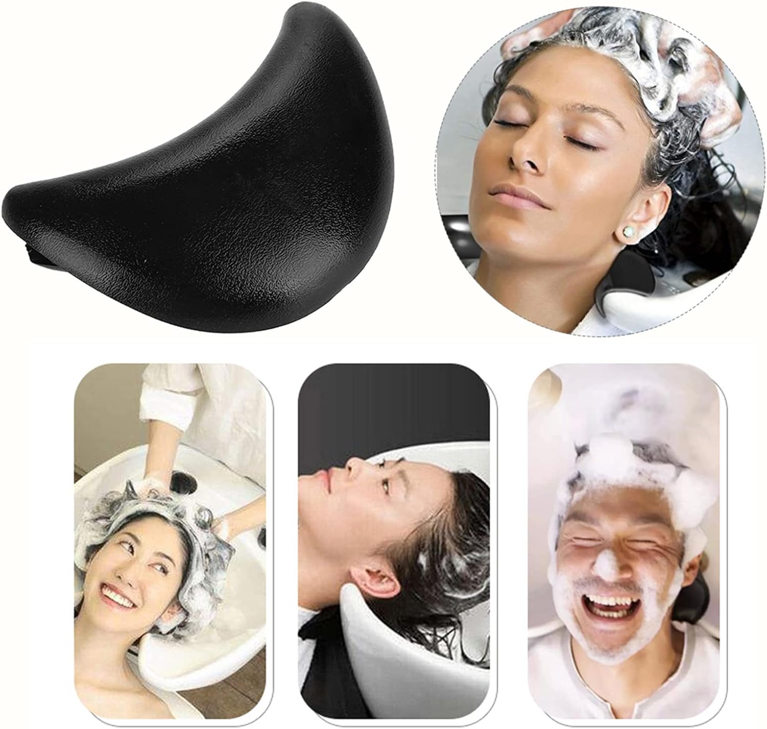 FILFEEL Silicone Neck Pillow, Salon Silicone Hairdressing Hair Washing Neck Pillow Shampoo Bowl Cushion