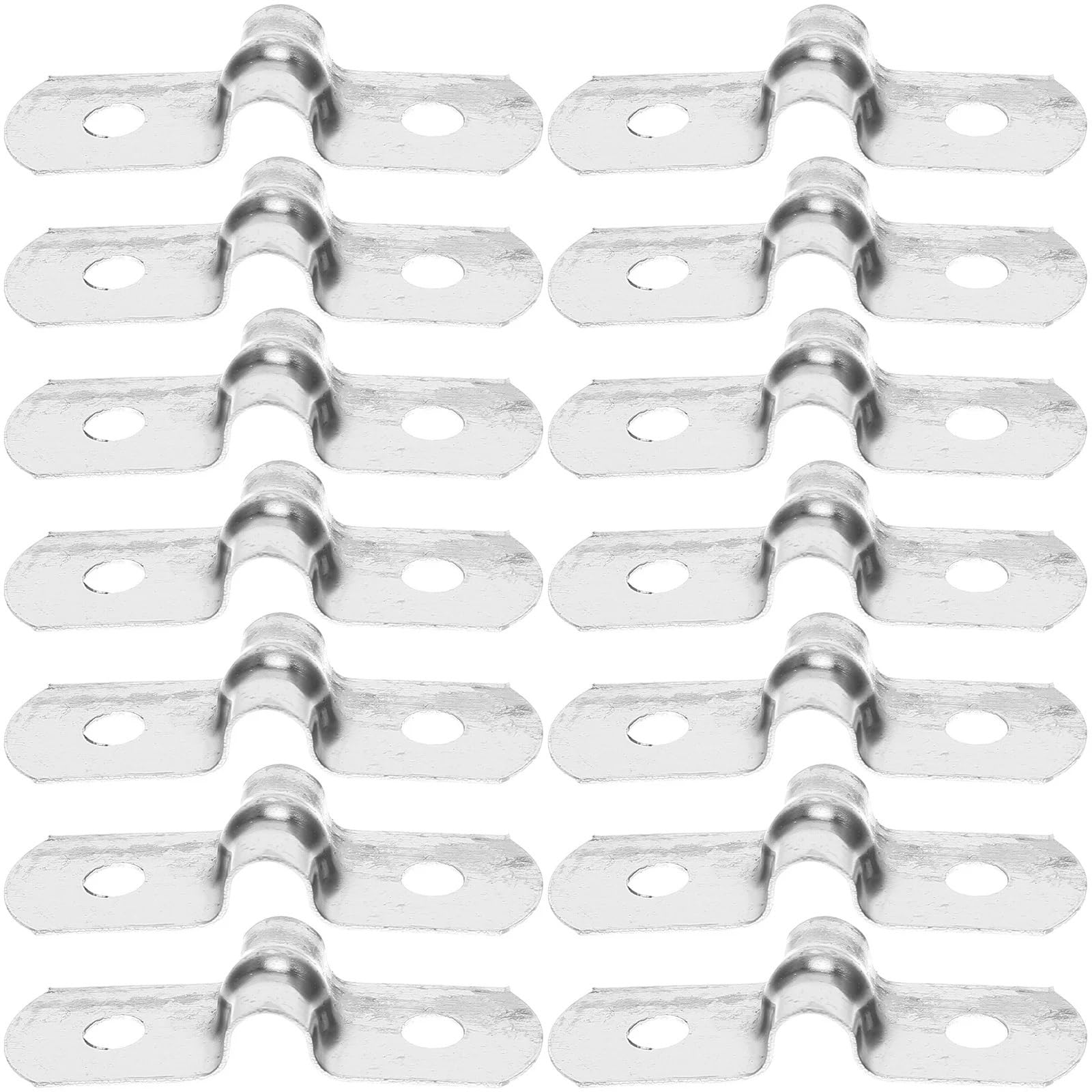 Abrazaderas for conductos de acero inoxidable 500 piezas Abrazadera de acero inoxidable Soporte en U Soporte de montaje de tubo 304 for uso industrial doméstico Abrazaderas de tubo Montaje con clip