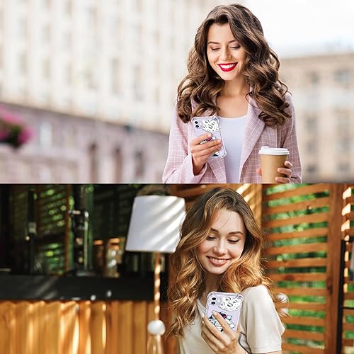 Miniatura 2 de LUXVEER Funda para iPhone 11 con protector de pantalla, elegante diseño floral en TPU suave y transparente, ajuste delgado, funda protectora para