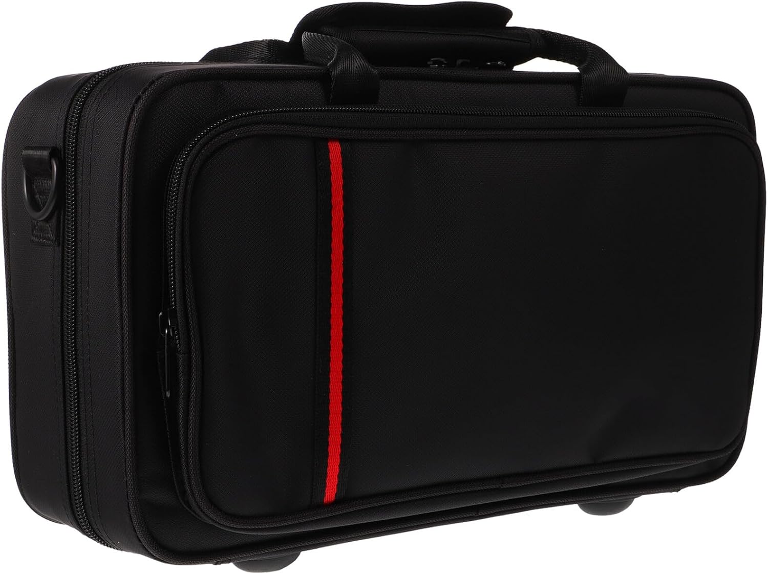 BESPORTBLE Portable Clarinet Case Black Oxford Fabric Wind Instrument Bag with Zipper for Music Storage and Travel