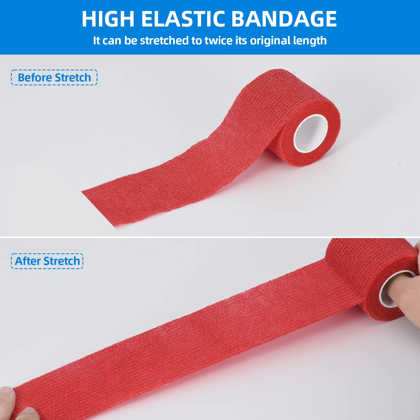 Close-up of the SEADESKY cohesive bandage roll, showing its elastic, self-adherent texture.