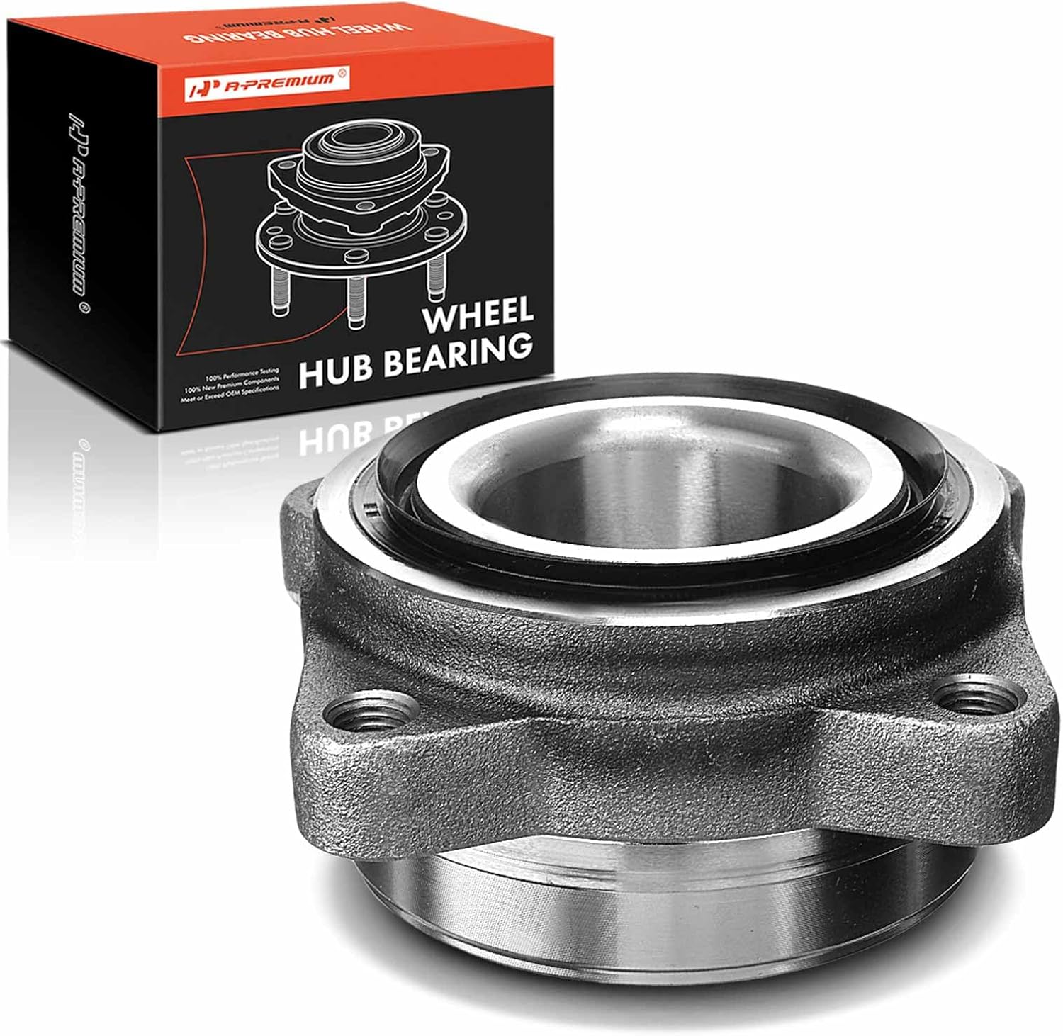 A-Premium Front Wheel Bearing and Hub Assembly Compatible with Honda Accord 1995-1997, Odyssey 1995-1998 & Acura TL 1995-1998, CL 1997-1999 & Isuzu Oasis 1996-1999