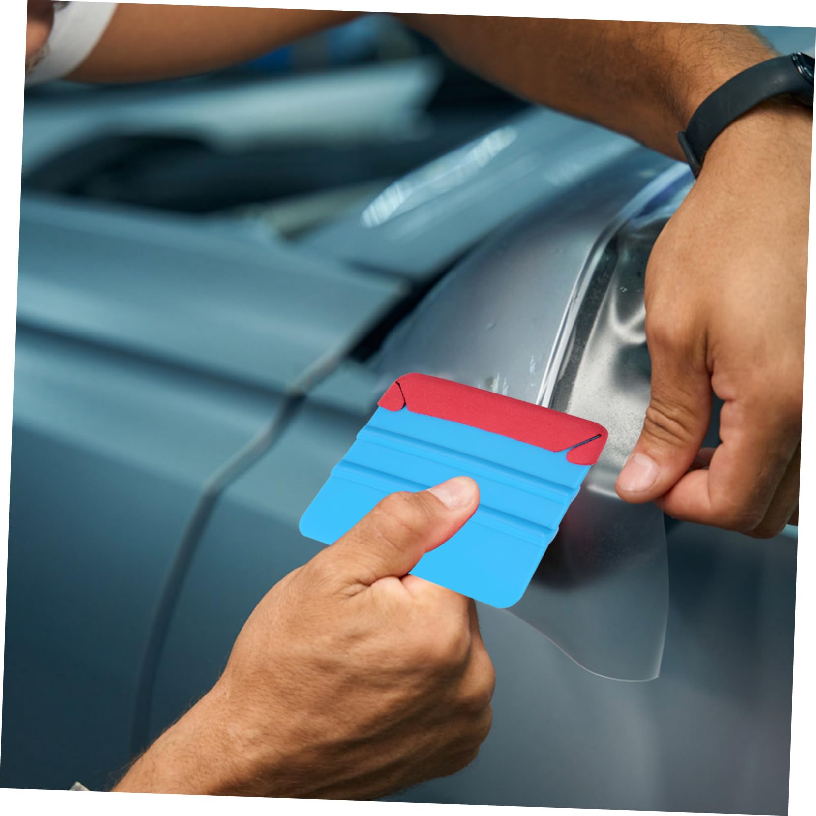 Healeved 4sets 6pcs Squeegee Buffer Stickers for Auto Film Application Scratch Self Adhesive for Safe Window Paint Protection Versatile Indoor Use 6pcs*4