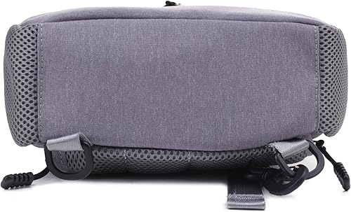 Miniatura 3 de JESSIE & JAMES Mochila multiusos oculta para llevar bolsa ligera cruzada para mujeres y hombres, Gris, Mochilas Sling