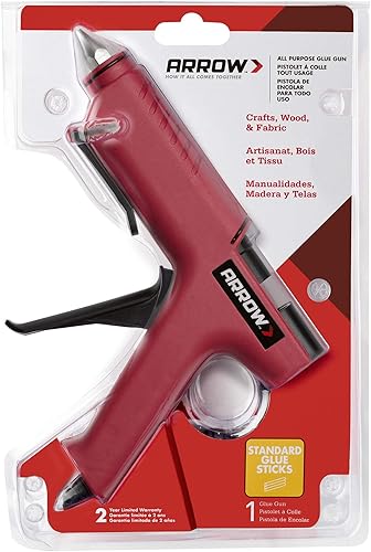 Miniatura 7 de Arrow TR550 Pistola de pegamento eléctrica profesional resistente para manualidades, construcción, madera, utiliza barras de pegamento estándar