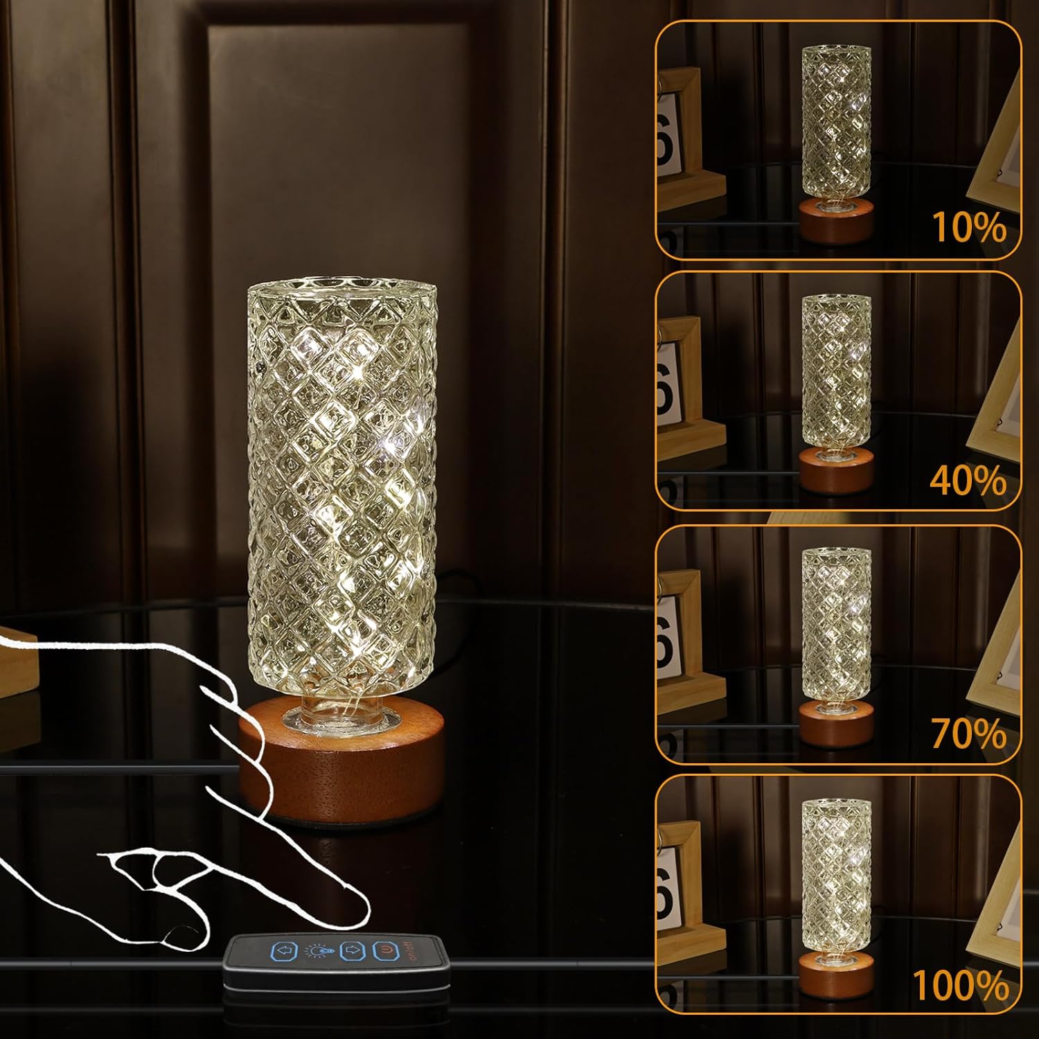 Small Dimmable Warm Night Light,Adjustable Brightness Nightlights,Mini Nightstand Lamp for for Living Room Home,Bathroom, Adults, Hallway, Bedroom, Stairway,Gifts