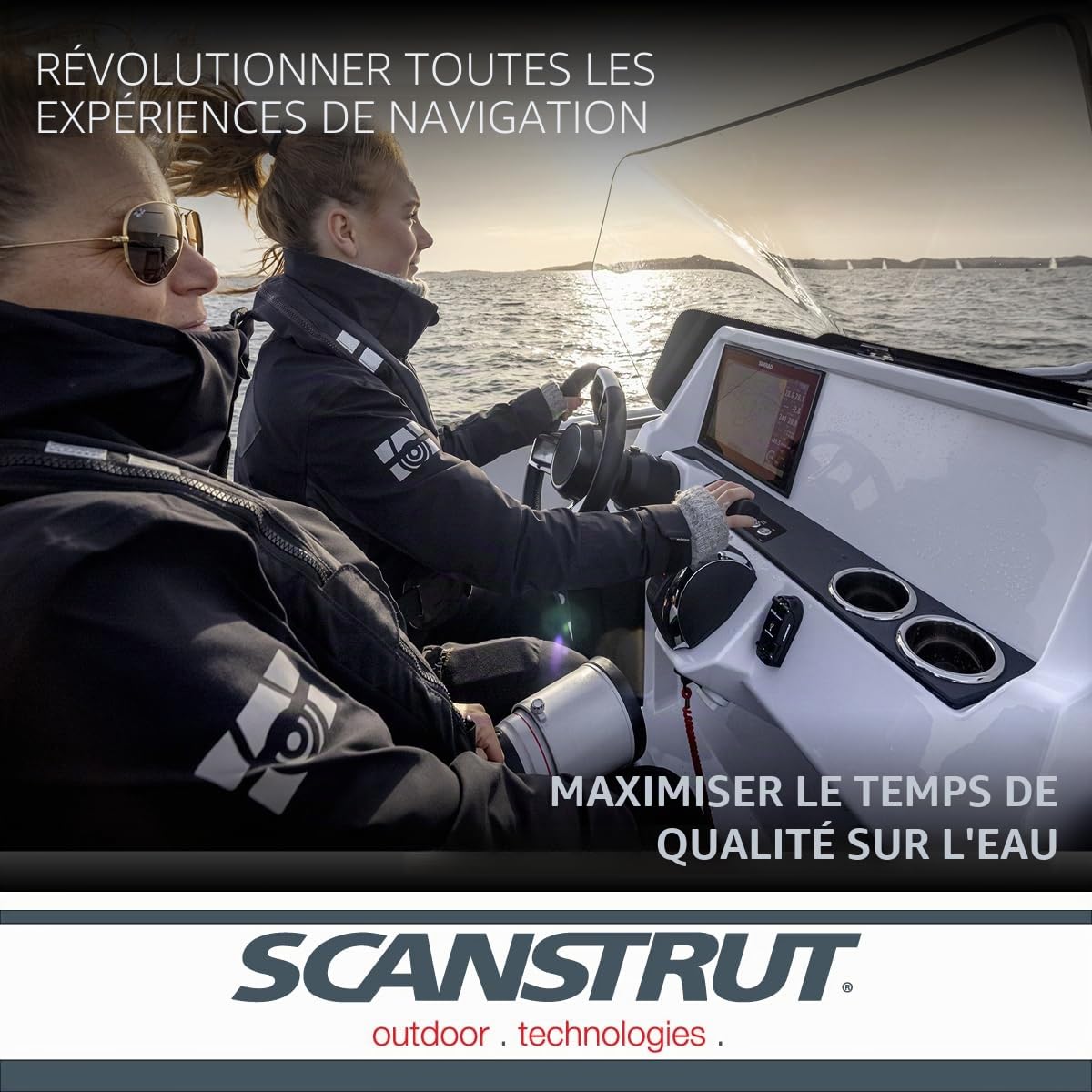 ROKK Scanstrut Charge Plus étanche Prise USB, Noir/Gris, Taille Unique