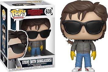 POP Stranger Things - ستيف هارينغتون مع النظارات الشمسية Funko Pop! شكل فينيل (مجمع مع حافظة صندوق بوب متوافقة) ، متعدد الألوان ، 3.75 بوصة