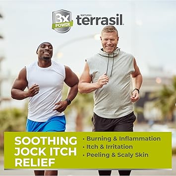 terrasil Antifungal Jock Itch Soap for Men, Fast Relief & Treatment from Burning, Itchy Skin, All-Natural Moisturizing Ingredients, Dermatologist Tested, 75g Bar