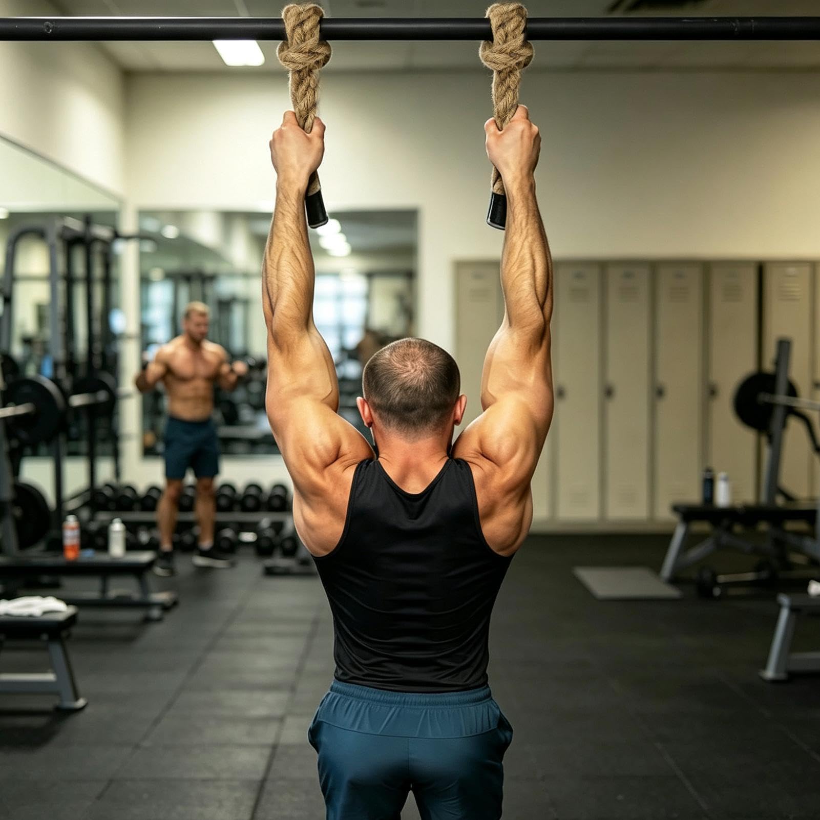 Uchwyty Linowe Do Podciągania 2 Wielorazowe Uchwyty Trening Siły Ramion | Lina fitness napinająca Do Domu, Siłowni, Treningu, Workoutu, Sportu, Fitnessu,