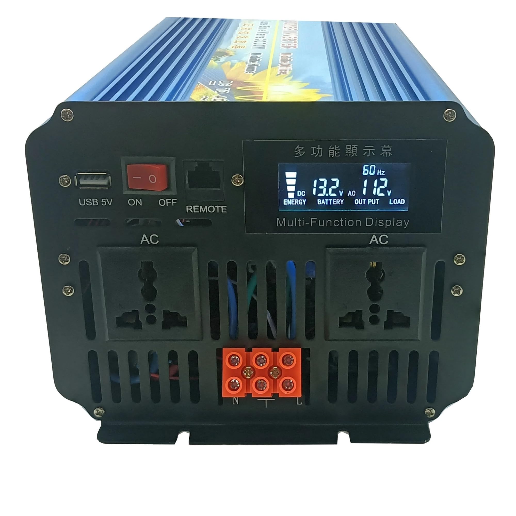 Uniwersalny falownik 3000 W DC 36 V (30 V-42 V) na AC 220 V, 230 V, 240 V, 50 Hz (Peak Power 6KW 60HZ, 48V)