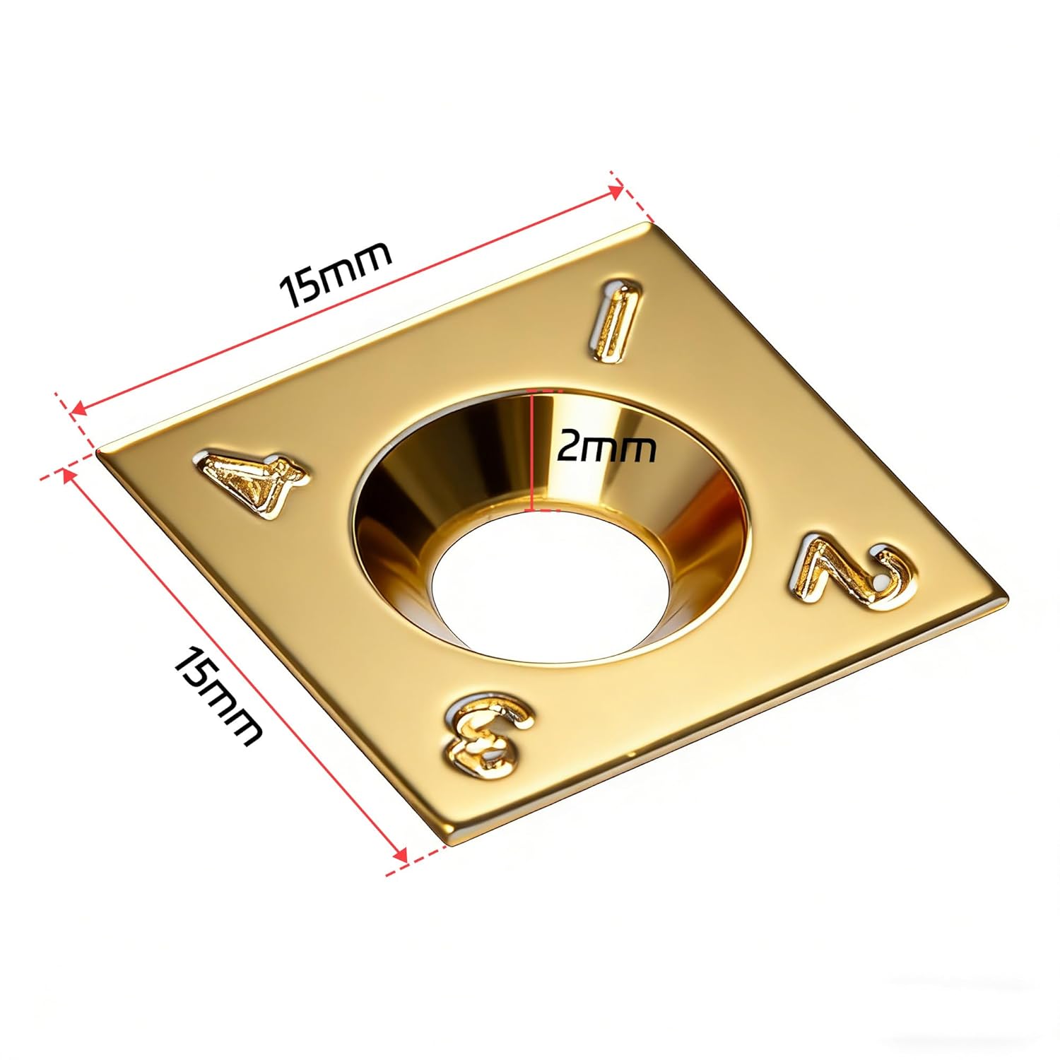 10-Pack SK5 Jointer Blades (15x15x2.0mm) - Titanium Coated Replacement Inserts Compatible with Bauer 6-Inch Benchtop Jointer 70303-4-Edge Jointer Cutter Knives, Gold