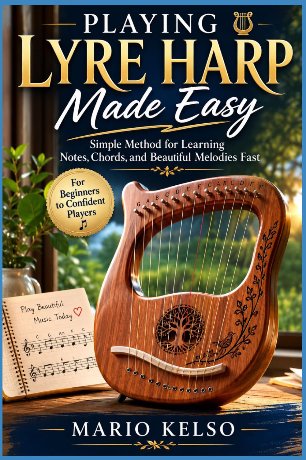 Playing Lyre Harp Made Easy: Simple Method for Learning Notes, Chords, and Beautiful Melodies Fast