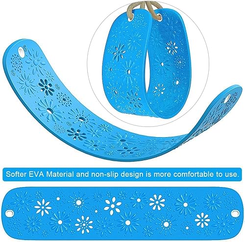 Miniatura 5 de Juego de 2 asientos de columpio de respaldo alto para niños pequeños con cuerda de altura ajustable de 4.2 a 6.7 pies, juego de asientos de columpio