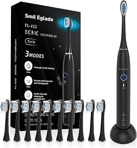 Miniatura 7 de NBGRLVS Cepillo de dientes eléctrico sónico para niños, 2 modos con memoria, temporizador de 2 minutos, divertido y fácil de limpiar, IPX7,